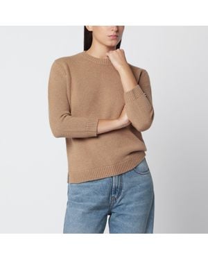 TOTEME Camel Crew Neck Sweater - Blue