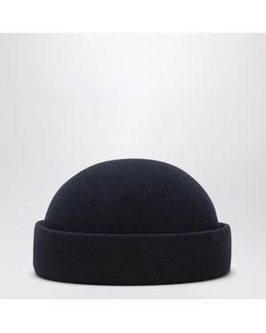 Loro Piana Scotty Cashmere Beanie - Blue