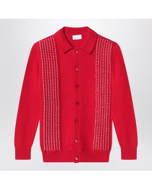 Gucci Cotton Cardigan - Red