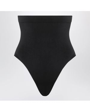 Skims Schwarzer Seamless Sculpt High-Waist-String