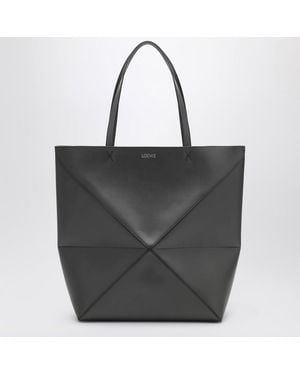Loewe Sac Puzzle Fold Tote Xl Foncé - Noir