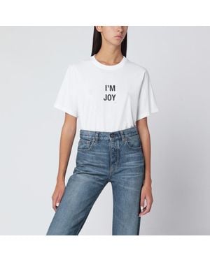 Victoria Beckham I'M Joy T-Shirt Aus Weißer Baumwolle