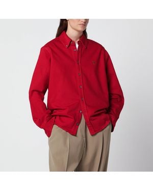 Ami Paris Ami De Caur Ruby Cotton Shirt - Red