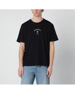 MM6 by Maison Margiela T-Shirt With Logo Print - Black
