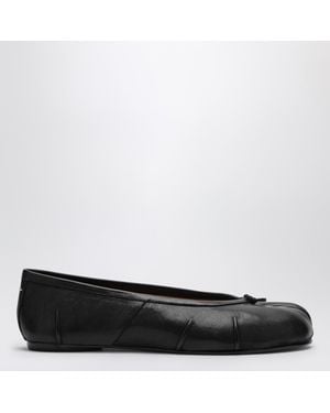 Maison Margiela Leather New Tabi Ballerina - Black