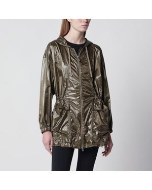 Herno Shiny Nylon Parka - Brown