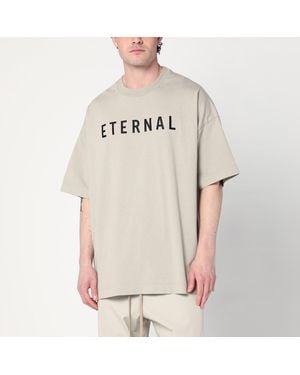 Fear Of God Eternal T-shirt In Taupe Colour - Natural
