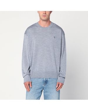 Ami Paris Ami De Coeur Jumper - Blue