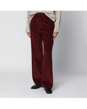 Rohe Burgundy Corduroy Pants - Red