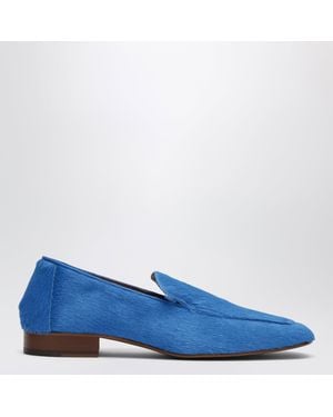 Dries Van Noten Electric Calf Hair Loafers - Blue