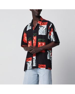 Carhartt Sean Hamilton Short-Sleeve Printed Viscose Shirt - Red