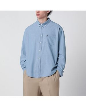 Ami Paris Light Ami De Coeur Shirt - Blue