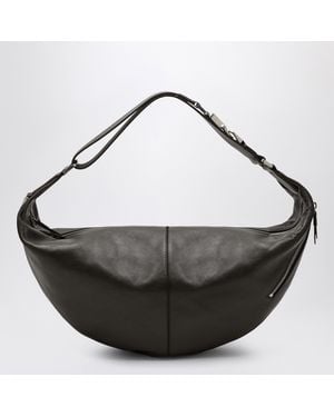 Lemaire Dark Mini Quiver Clip Leather Crossbody Bag - Black