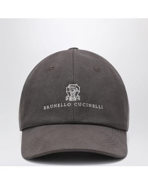 Brunello Cucinelli Cotton Baseball Cap - Grey