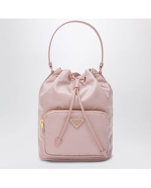 Prada Duecolor Beuteltasche Pfirsichfarben Aus Re-Nylon - Pink