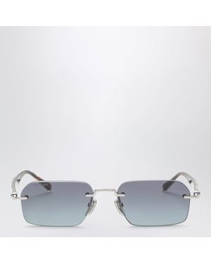 Gucci Tone Rectangular Sunglasses - Metallic