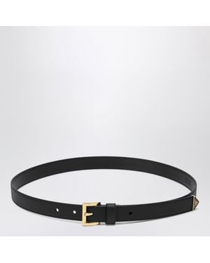 Prada Saffiano Leather Belt - Black