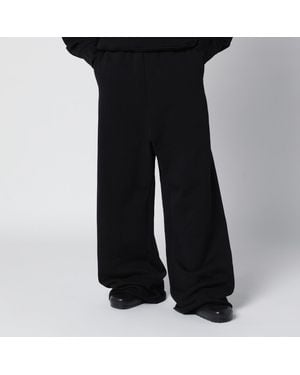 Entire studios Black Wide-leg Cotton Jogging Pants