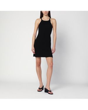 Courreges Mini abito a coste - Nero
