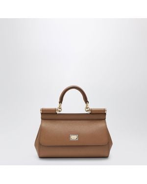 Dolce & Gabbana Small Sicily Handbag - Brown