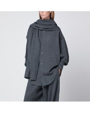 DARKPARK Chemise Georgia Chiné Avec Écharpe - Bleu