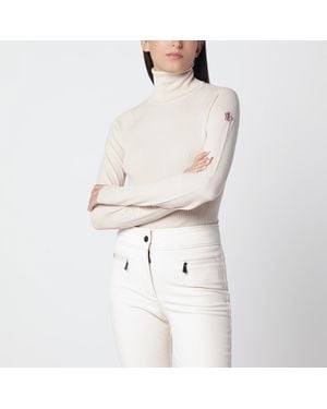 Moncler Light Wool Turtleneck Jumper - White