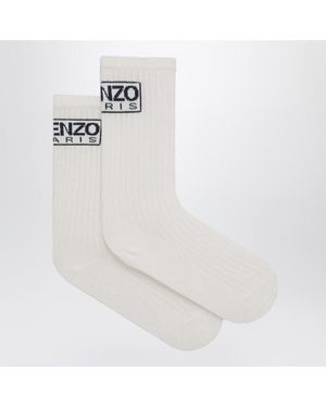 KENZO Weiße Socken Mit Logo