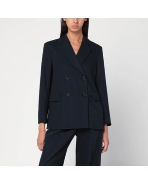 Max Mara Double-Breasted Jacket - Black