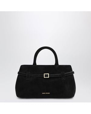 MANU Atelier Le Cambon 25 Suede Bag - Black