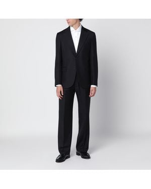 E PO CA Single-Breasted Suit - Black