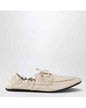 Prada Shuffle Boat Loafers - Natural