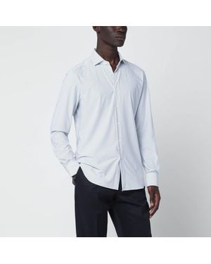 Xacus Striped Tailor Fit Shirt - White