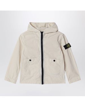 Stone Island Light Water-Repellent Hooded Jacket - Natural
