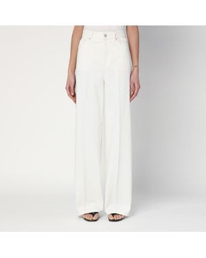 TOTEME Pantalone in cotone organico - Bianco