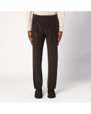 Santaniello Corduroy Pants - Brown