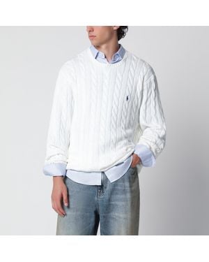 Polo Ralph Lauren Cable-Knit Cotton Jumper - White