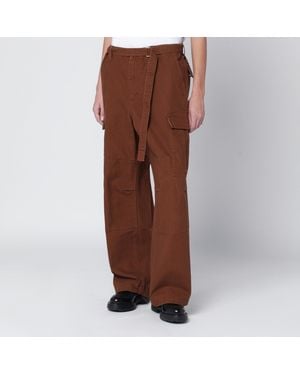 SACAI X CARHARTT WIP Cotton Cargo Trousers - Brown