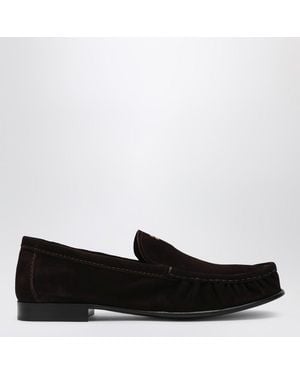 Miu Miu Suede Loafers - Black