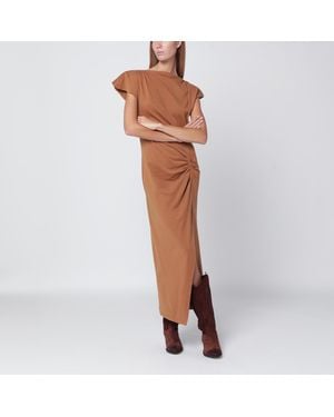 Isabel Marant Camel-Coloured Nadela Cotton Dress - Orange