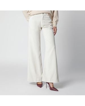 Haikure Velvet Cotton Trousers - White
