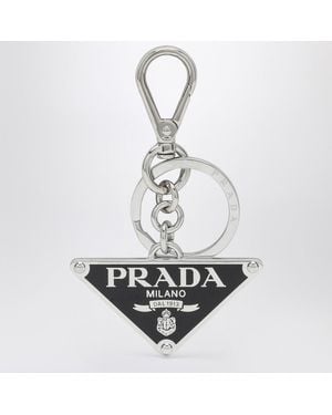 Prada Portachiavi in metallo - Bianco