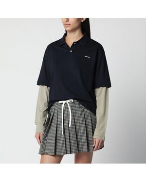 Miu Miu Polo Blu/Oliva - Nero