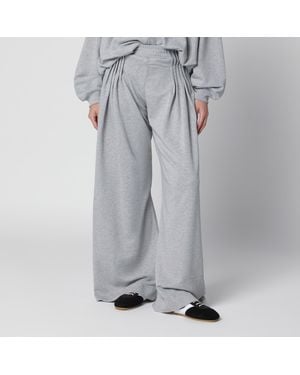 Dries Van Noten Hamesa Cotton Trousers - Grey