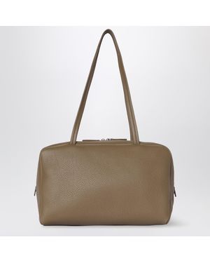 The Row Astra Bowling-style Bag In Taupe Leather - Natural