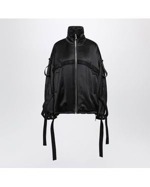 The Attico Deconstructed Bomber Jacket - Black