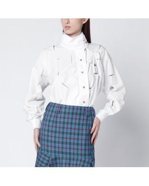 Vivienne Westwood Halston Shirt With Cut Out Details - White