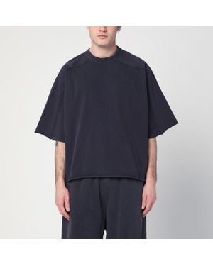 Entire studios T-shirt color inchiostro in cotone - Blu