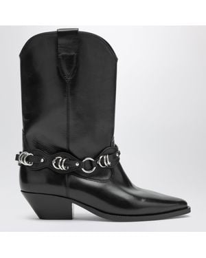 Isabel Marant Duerto Calfskin Boots - Black