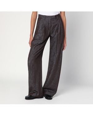 Brunello Cucinelli Wide Trousers - Black