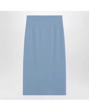 Dolce & Gabbana Dolce & Gabbana Stretch Cady Skirt - Blue
